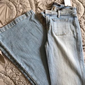 J BRAND wide leg flare jeans